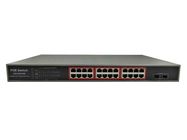 POE-S0224GB (24GE+2GE SFP) 24 Port Gigabit IEEE802.3af/at PoE Switch 350W Built-in Power Supply (Newly Developed)