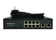 Latest POE-S2008FB 8x100Mbps PoE + 2x100Mbps Uplink IEEE802.3af/at PoE Switch (100/120/150W Power Source)